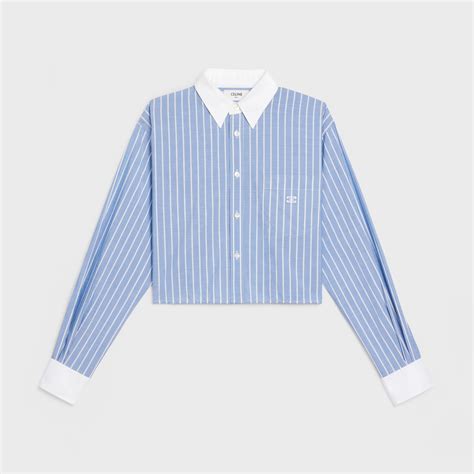 celine shirts for women|Celine cropped boyfriend shirt.